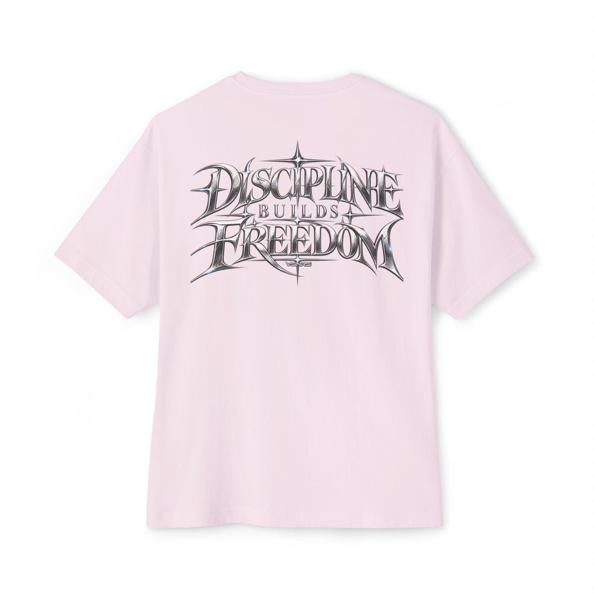 Discipline Builds Freedom Tee — Soft Pink — back