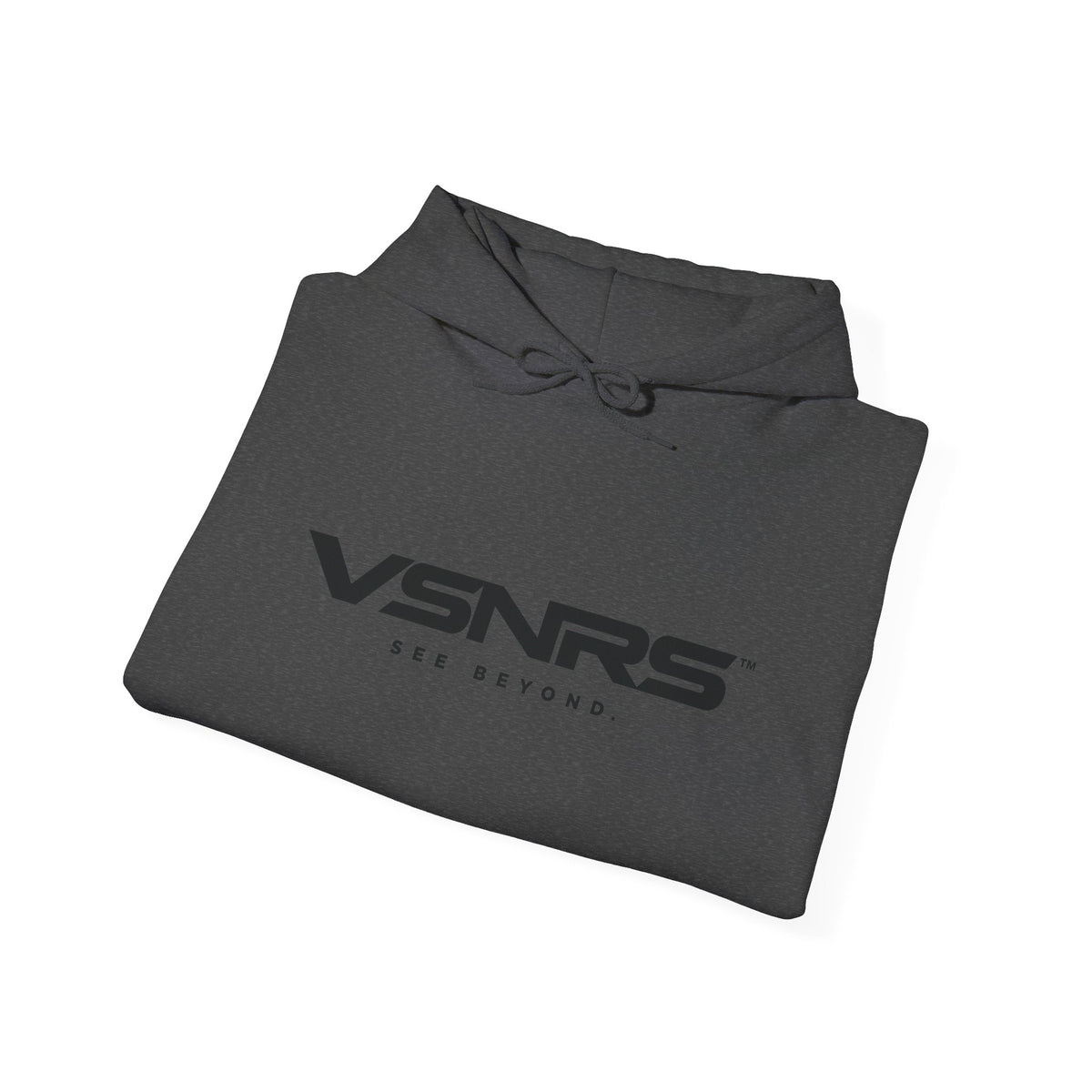 More Than Yesterday Hoodie — Dark Heather — folded