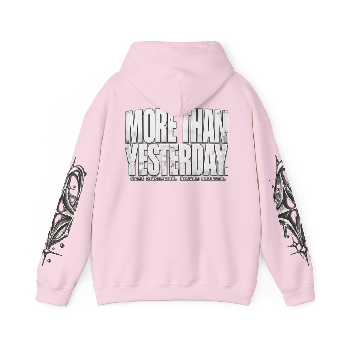 More Than Yesterday Hoodie — Light Pink — back