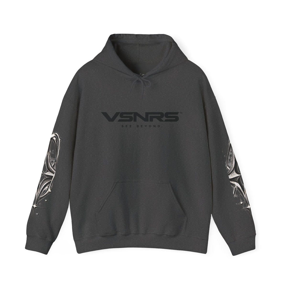 More Than Yesterday Hoodie — Dark Heather — front