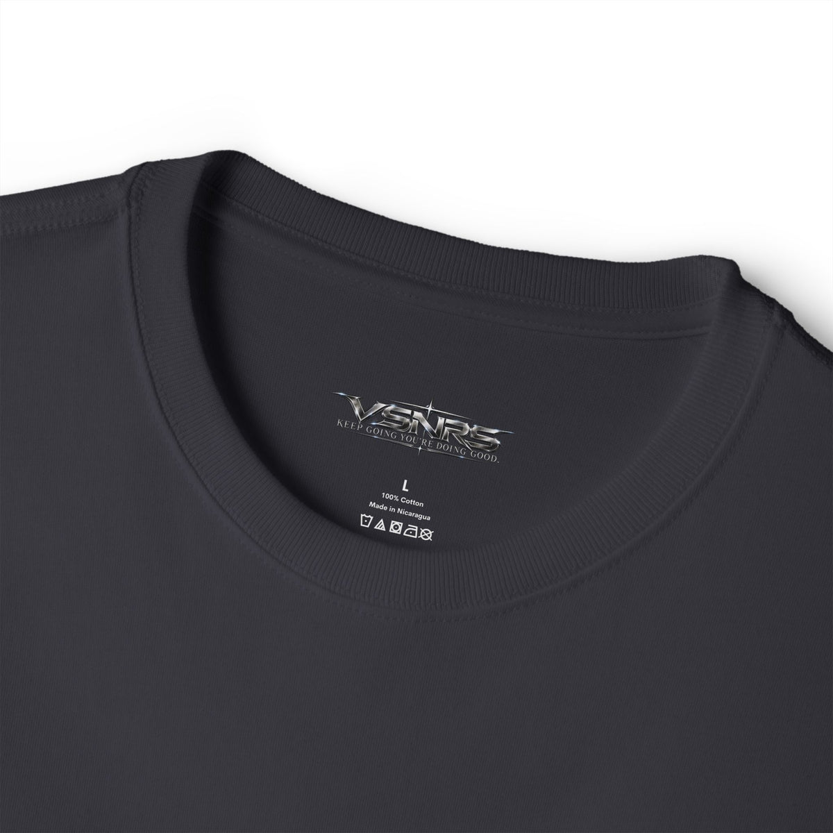 Discipline Builds Freedom Tee — Dark Grey — label