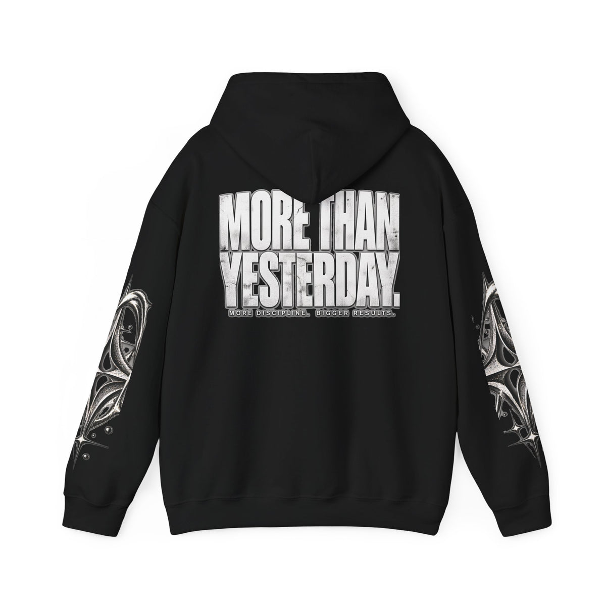 More Than Yesterday Hoodie — Black — back